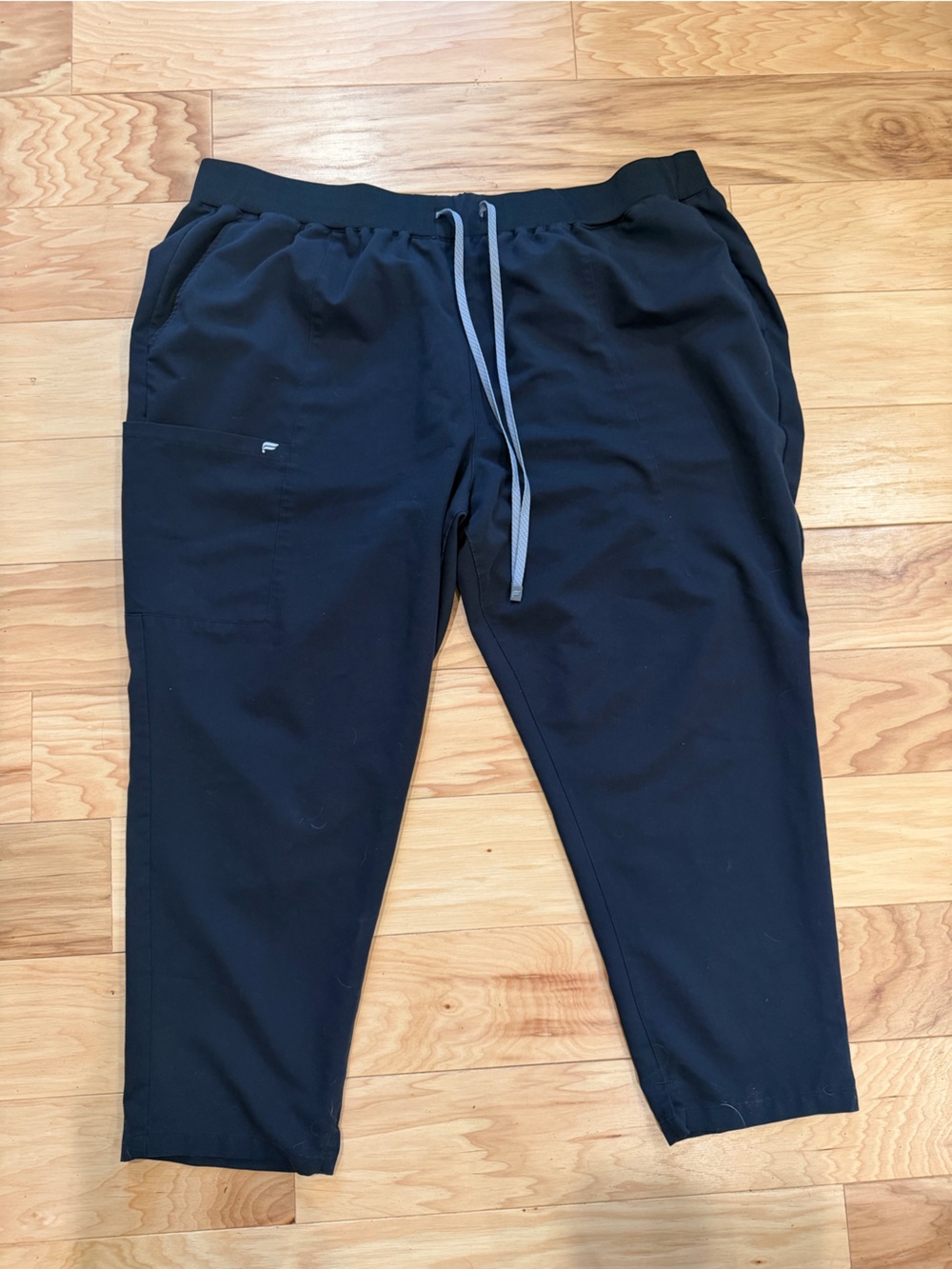 Fabletics 4XL Black Straight Leg Cargo Scrub Pants
